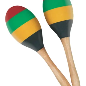 mano percussion wooden maracas colour striped